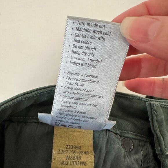 Paige Green Petite Verdugo Ankle Faded Little Pine Skinny Mid Rise Jean 26P - Picture 10 of 15